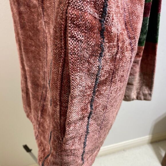 Marcia Hammond Art Hand Woven Cotton Rayon Blend Cardigan/Blazer Multicolored - Picture 8 of 10